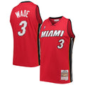 Miami Heat Dwyane Wade Mitchell & Ness Red 2005-06 Hardwood Classics Swingman Jersey for Men product image 1, provided for