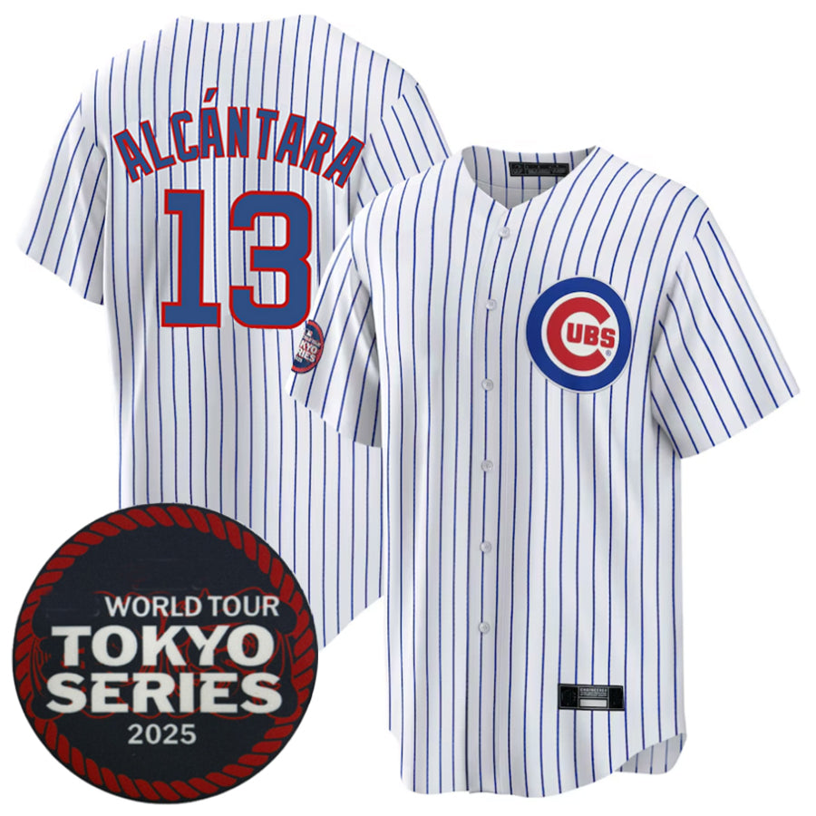 C.Cubs #13 Kevin Alc¨¢ntara Player White 2025 World Tour product image 1