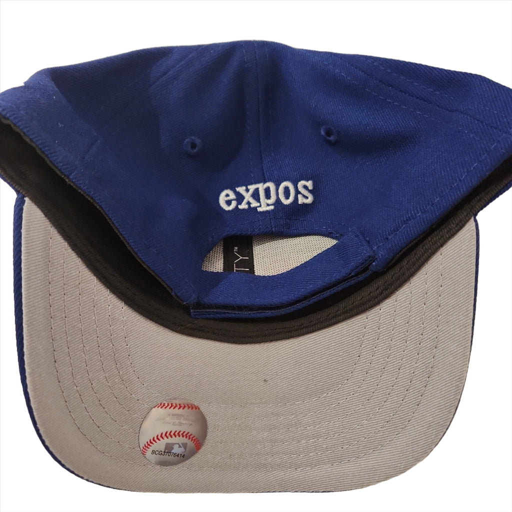 Montreal Expos MLB New Era Toddler Royal Blue 9Forty Adjustable Hat product image 2, provided for visual reference and