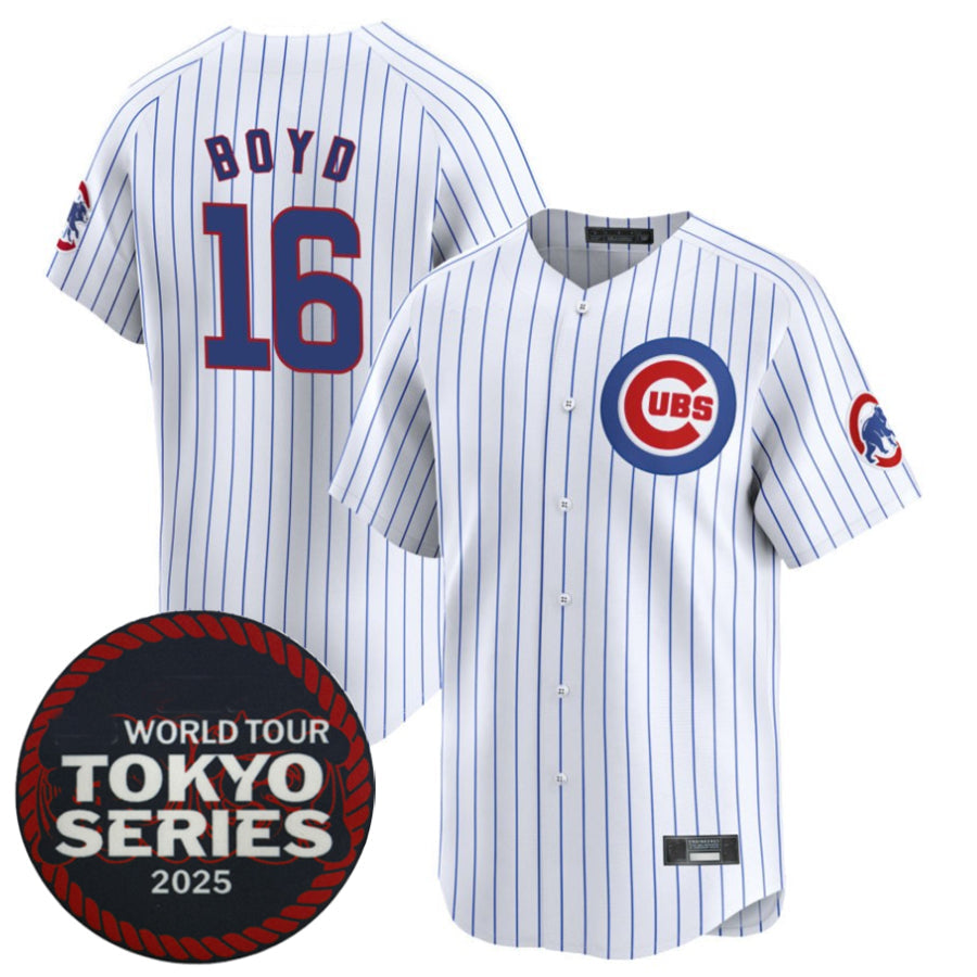C.Cubs #16 Matthew Boyd Player White 2025 World Tour Tokyo product image 1
