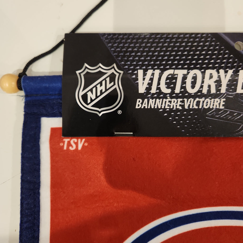 Montreal Canadiens NHL TSV 12"x18" Felt Victory Team Banner product image 2, provided for visual reference and product