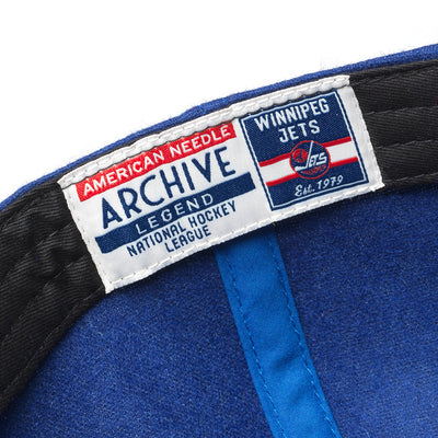 Winnipeg Jets NHL American Needle Men Navy Archive Legend Heritage Adjustable Hat product image 3, provided for visual