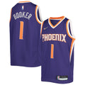 Devin Booker Phoenix Suns Nike Purple Icon Edition Swingman Jersey product image 1, provided for visual reference and