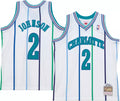 Mitchell & Ness Larry Johnson Charlotte Hornets White 1992-93 Hardwood Classics Swingman Jersey for Men product image 1,