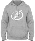 Tampa Bay Lightning NHL Bulletin Men Athletic Grey Express Twill Logo Hoodie product image 1, provided for visual reference