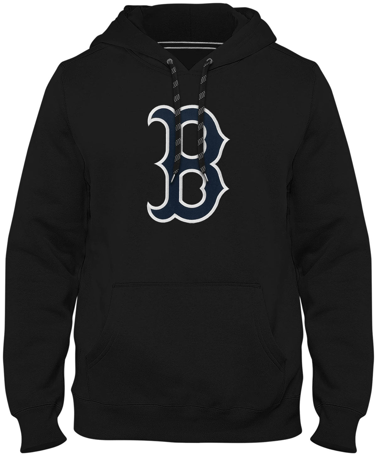 Boston Red Sox MLB Bulletin Men Black Express Twill Logo Hoodie product image 1, provided for visual reference and product