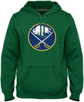 Buffalo Sabres NHL Bulletin Men Green Express Twill Logo Hoodie product image 1, provided for visual reference and product