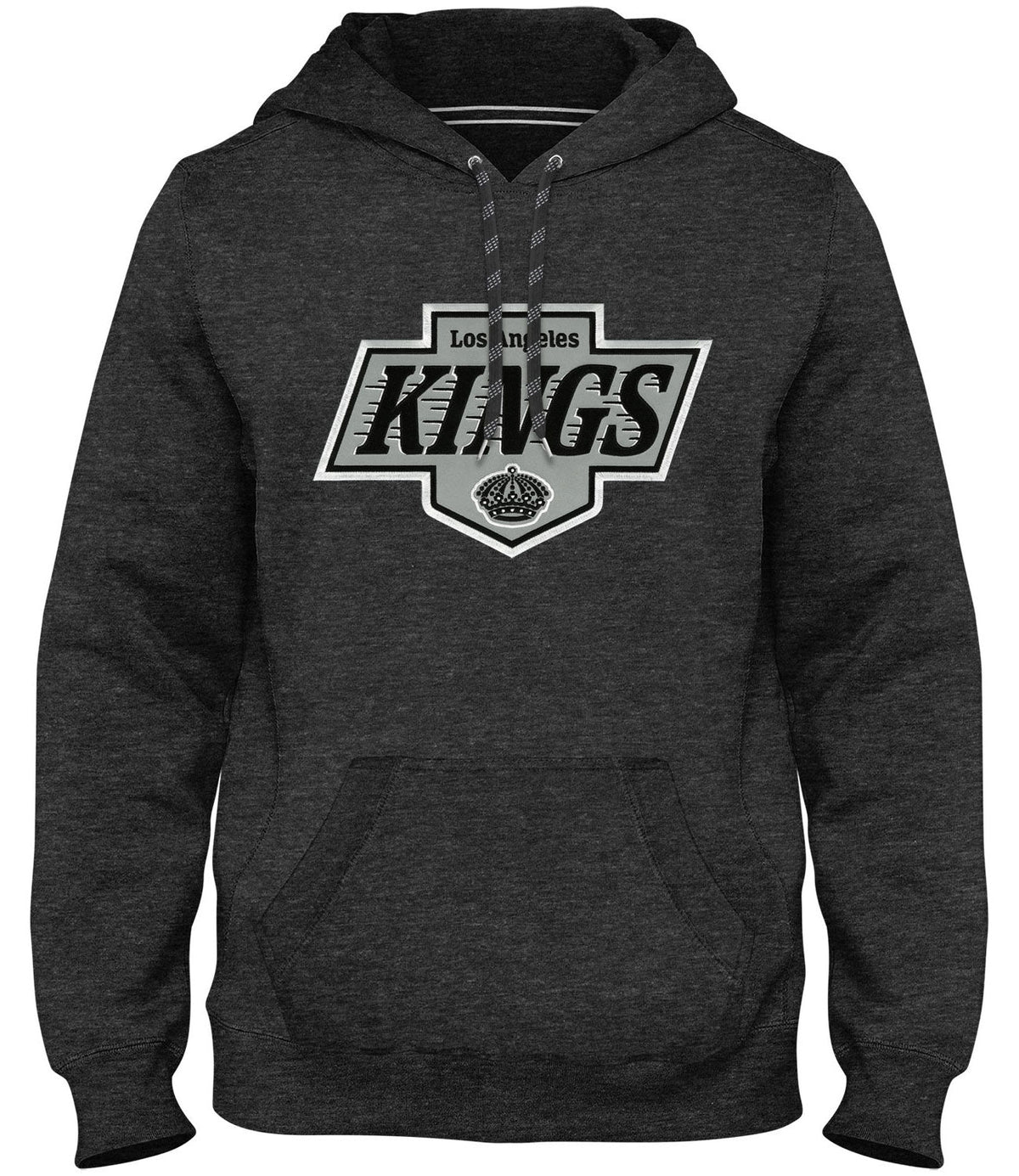 Los Angeles Kings NHL Bulletin Men Charcoal Express Twill Logo Hoodie product image 1, provided for visual reference and