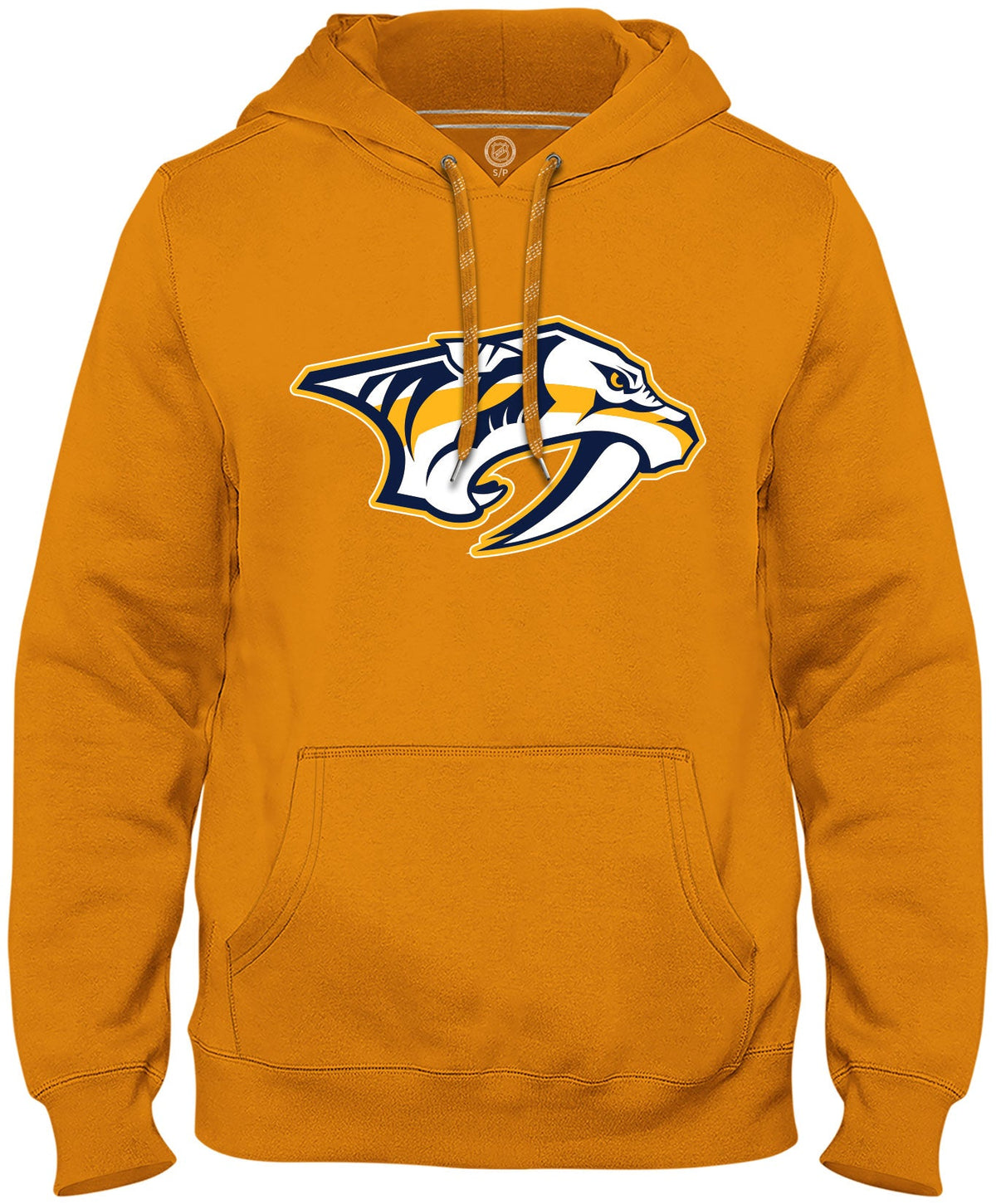 Nashville Predators NHL Bulletin Men Gold Express Twill Logo Hoodie product image 1, provided for visual reference and