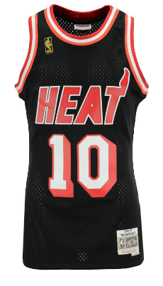 Miami Heat Tim Hardaway Mitchell & Ness NBA Mens Hardwood Classic Swingman Jersey product image 2, provided for visual