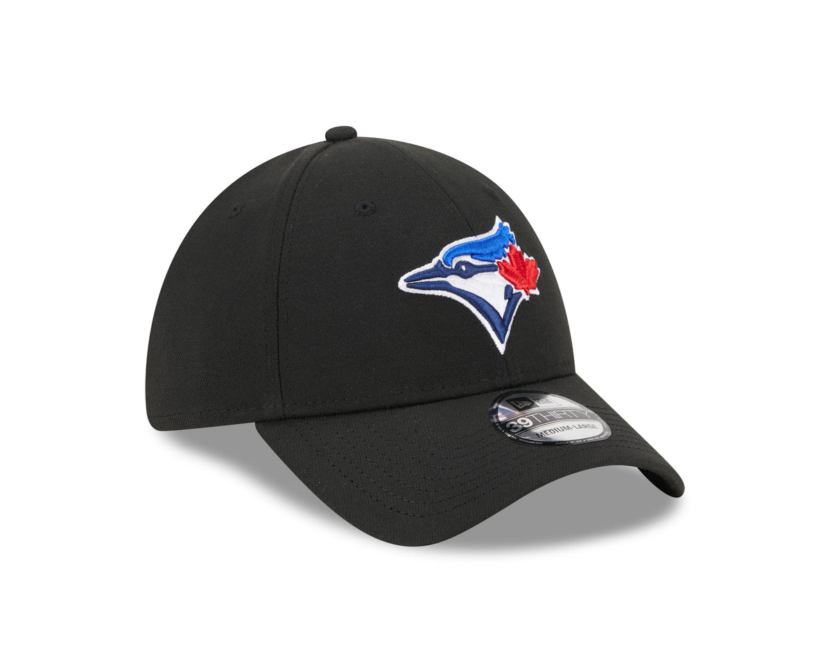 Toronto Blue Jays MLB New Era Men Black 39Thirty Team Classic Stretch Fit Hat product image 3, provided for visual reference
