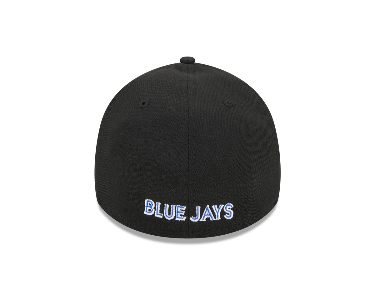 Toronto Blue Jays MLB New Era Men Black 39Thirty Team Classic Stretch Fit Hat product image 4, provided for visual reference