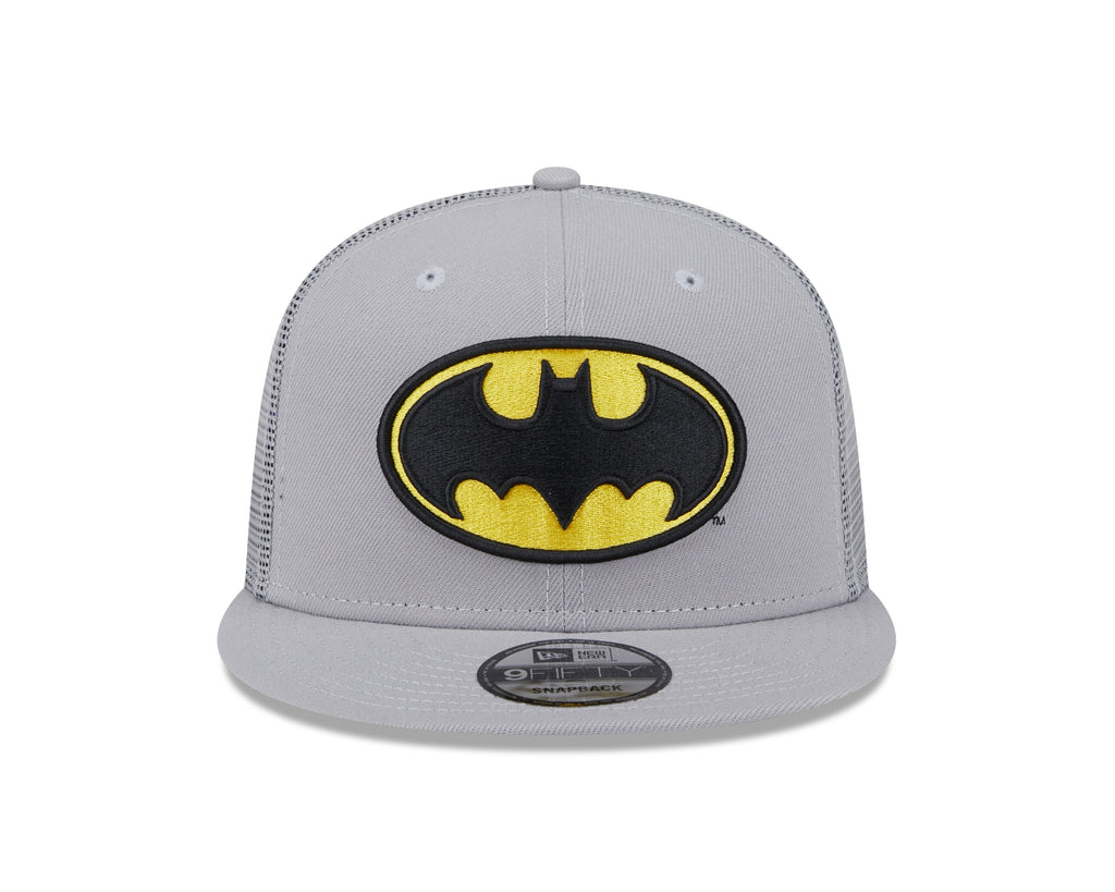 Batman DC Comics New Era Men Grey 9Fifty Trucker Snapback product image 3, provided for visual reference and product detail