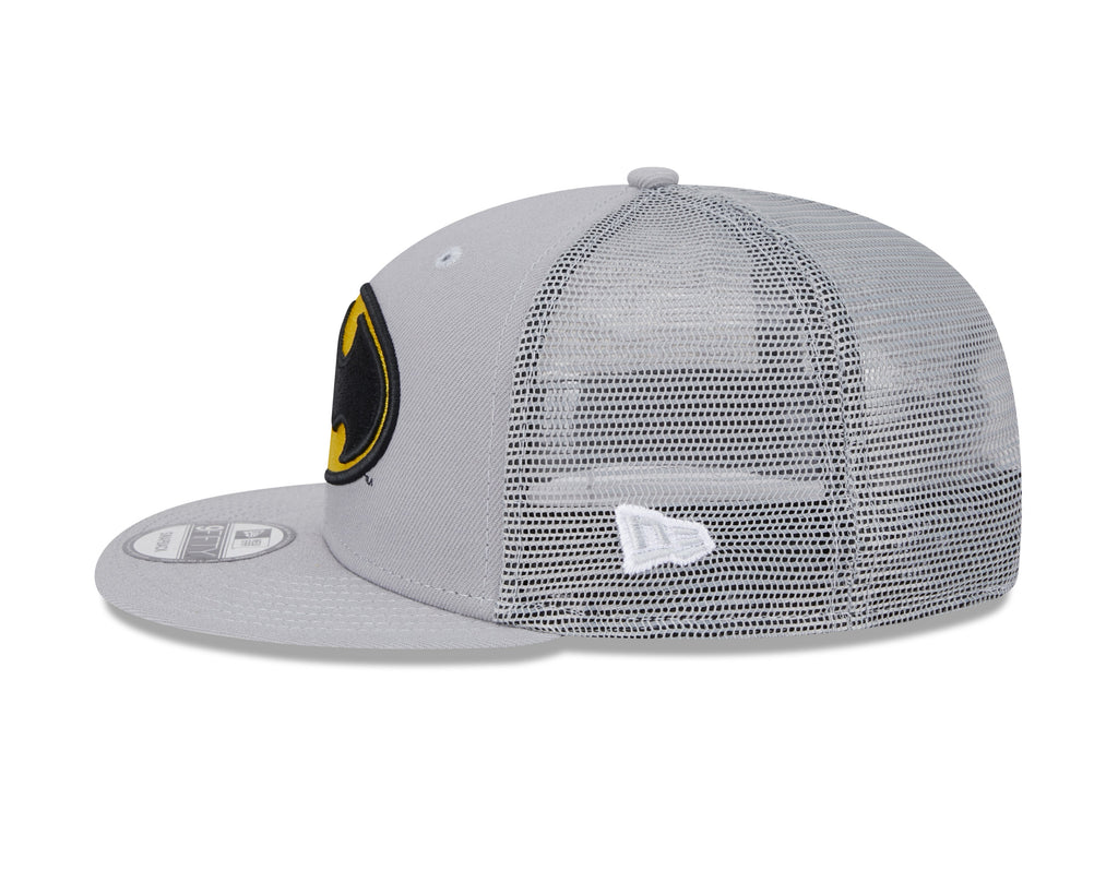 Batman DC Comics New Era Men Grey 9Fifty Trucker Snapback product image 5, provided for visual reference and product detail