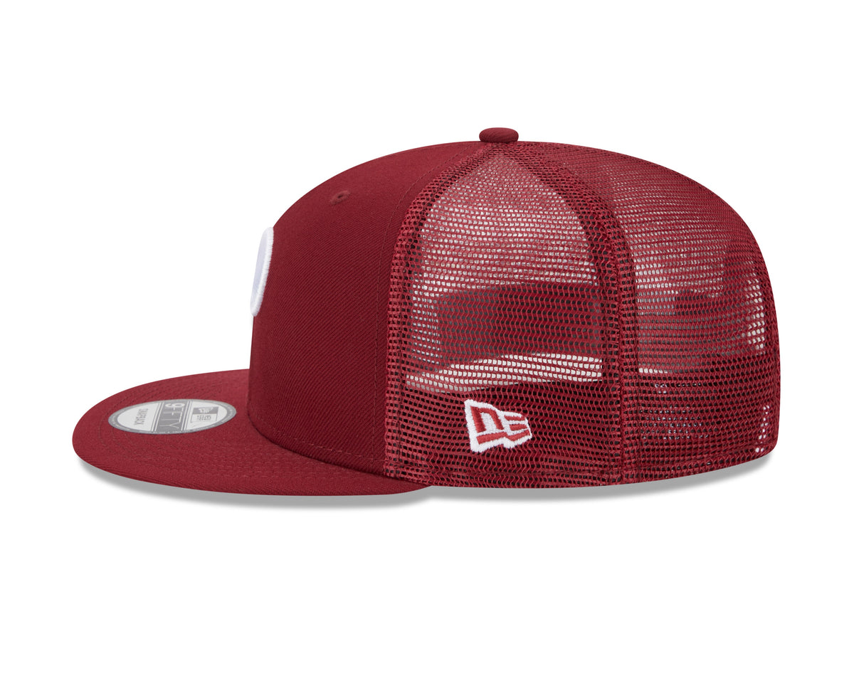 Philadelphia Phillies MLB New Era Men Burgundy 9Fifty Cooperstown Trucker Snapback product image 5, provided for visual