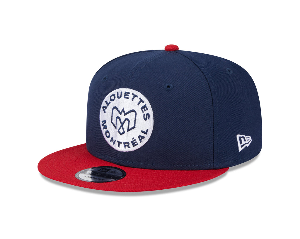 Montreal Alouettes CFL New Era Men Navy/Red 9Fifty Two Tone Snapback product image 1, provided for visual reference and