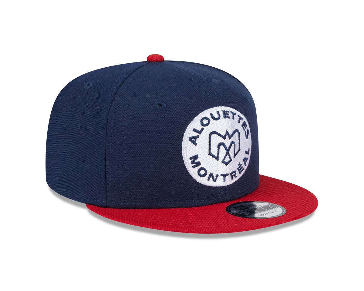 Montreal Alouettes CFL New Era Men Navy/Red 9Fifty Two Tone Snapback product image 3, provided for visual reference and