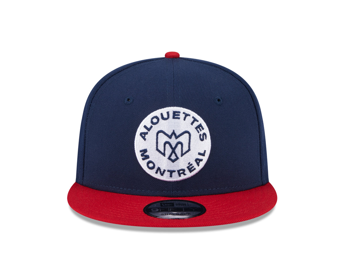 Montreal Alouettes CFL New Era Men Navy/Red 9Fifty Two Tone Snapback product image 4, provided for visual reference and