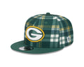 Green Bay Packers NFL New Era Men Green 9Fifty Sideline Snapback product image 1, provided for visual reference and product