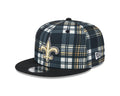 New Orleans Saints NFL New Era Men Black 9Fifty Sideline Snapback product image 1, provided for visual reference and product
