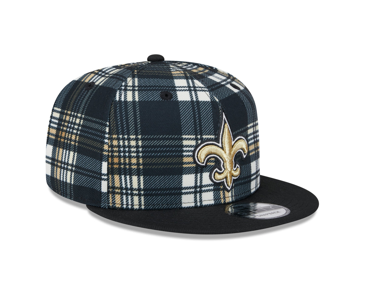 New Orleans Saints NFL New Era Men Black 9Fifty Sideline Snapback product image 6, provided for visual reference and product