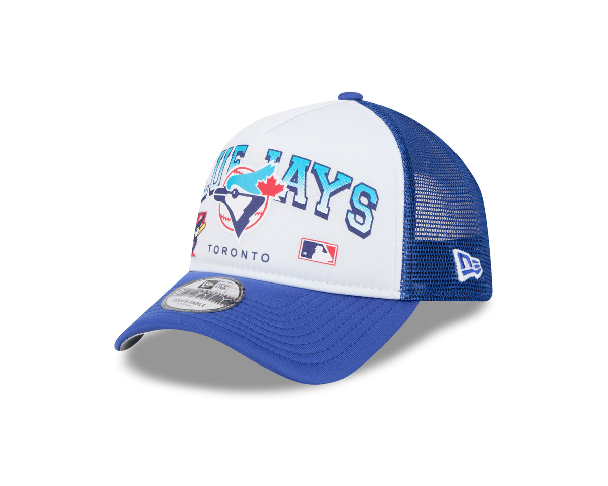 Toronto Blue Jays MLB New Era Men Royal Blue/White 9Forty Retro Wordmark Snapback product image 1, provided for visual