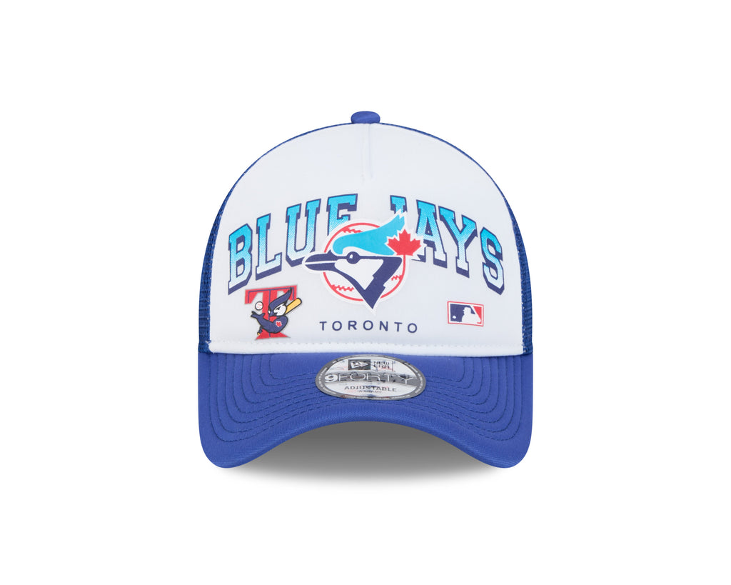 Toronto Blue Jays MLB New Era Men Royal Blue/White 9Forty Retro Wordmark Snapback product image 3, provided for visual