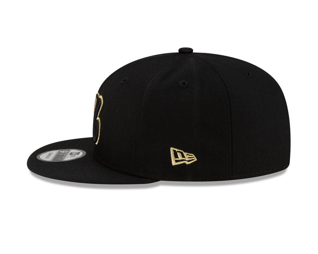 Montreal Expos MLB New Era Men Black/Gold 9Fifty Cooperstown Snapback product image 4, provided for visual reference and