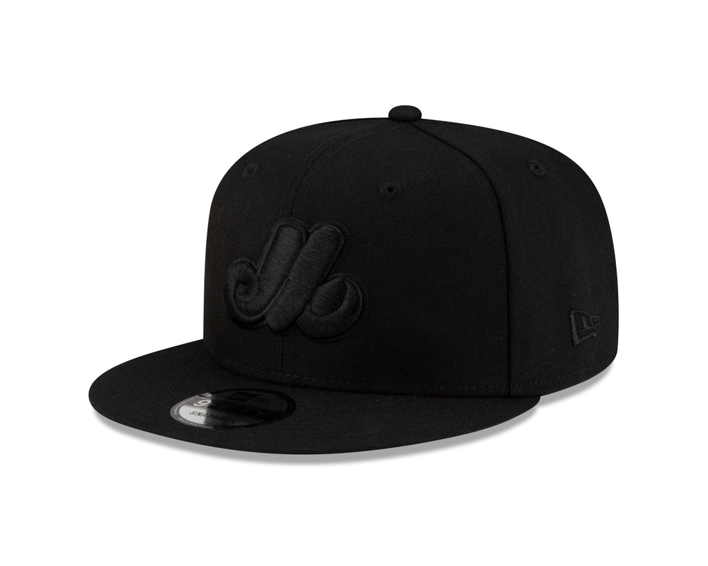 Montreal Expos MLB New Era Men Black on Black 9Fifty 1982 Cooperstown All Star Game Patch Snapback product image 3, provided