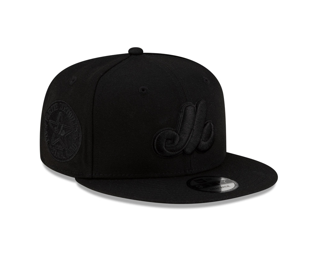 Montreal Expos MLB New Era Men Black on Black 9Fifty 1982 Cooperstown All Star Game Patch Snapback product image 1, provided