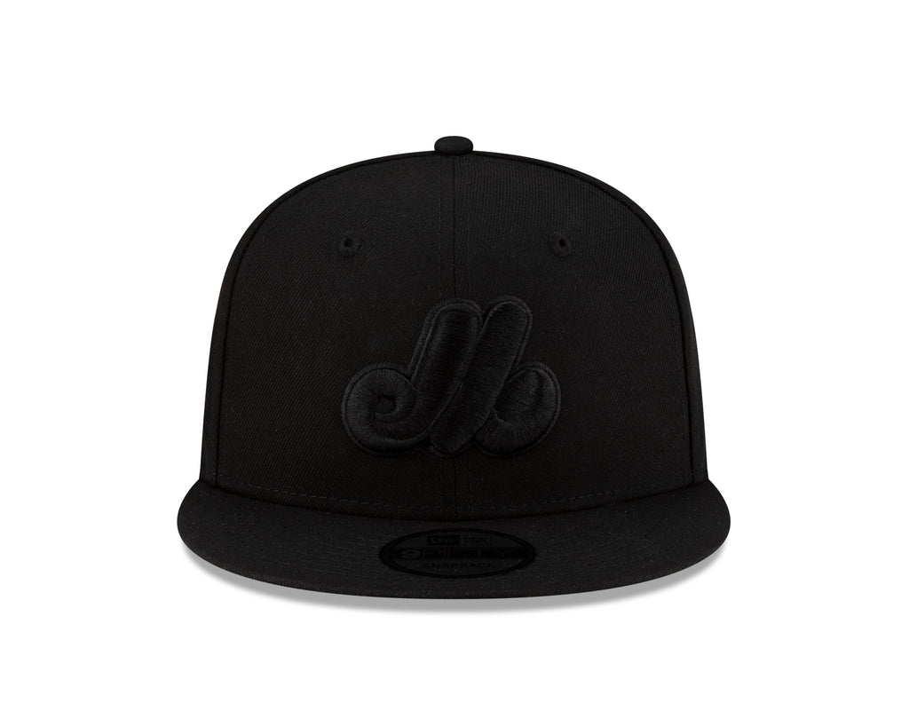Montreal Expos MLB New Era Men Black on Black 9Fifty 1982 Cooperstown All Star Game Patch Snapback product image 5, provided