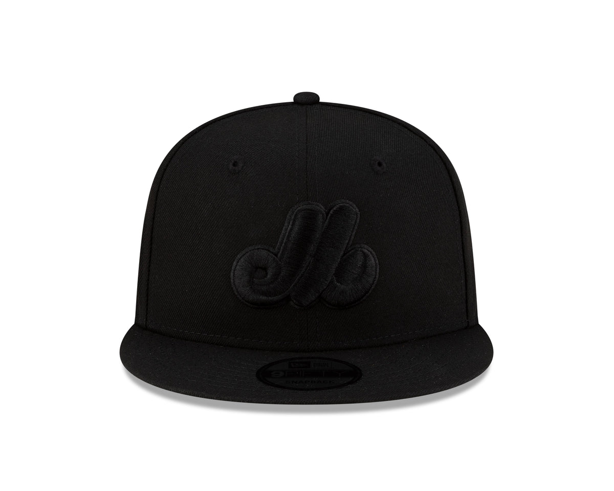 Montreal Expos MLB New Era Men Black on Black 9Fifty 1982 Cooperstown All Star Game Patch Snapback product image 5, provided
