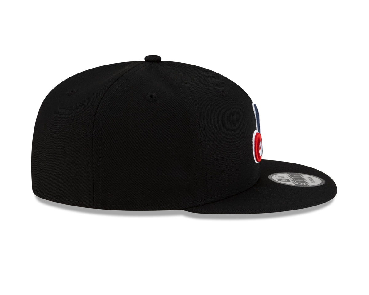 Montreal Expos MLB New Era Men Black 9Fifty Cooperstown Snapback product image 6, provided for visual reference and product