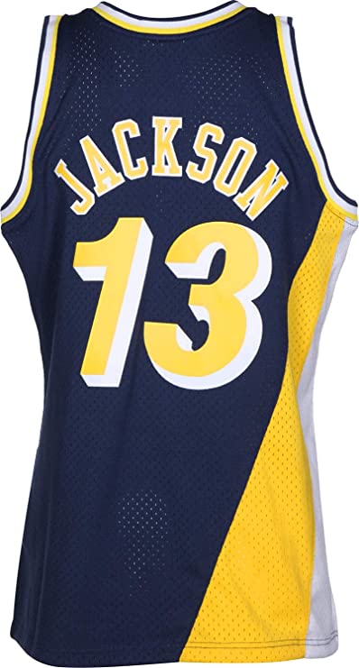 Mark Jackson Indiana Pacers Mitchell & Ness 1996-97 Hardwood Classics Navy Swingman Jersey for Men product image 2, provided