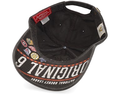Original Six NHL American Needle Men Grey New Raglan Adjustable Hat product image 2, provided for visual reference and