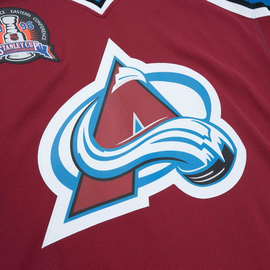 Peter Forsberg Colorado Avalanche NHL Mitchell & Ness Men Maroon 1995 Blue Line Authentic Jersey product image 4, provided
