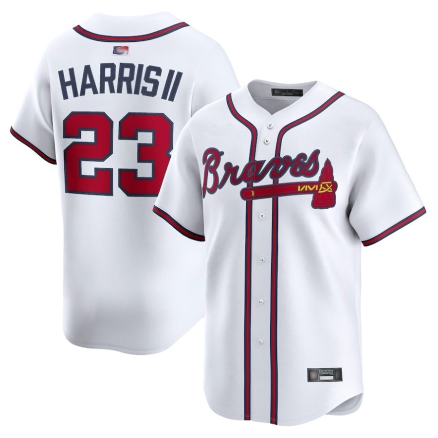 A.Braves #23 Michael Harris II Player White Home Limited product image 1