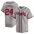 A.Braves #24 Deion Sanders Player Gray Limited Home product image 1