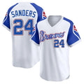 A.Braves #24 Deion Sanders Player Limited White Throwback product image 1