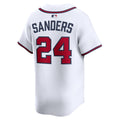 A.Braves #24 Deion Sanders Player White Limited Home product image 1