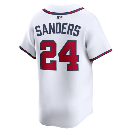 A.Braves #24 Deion Sanders Player White Limited Home product image 1