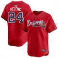 A.Braves #24 Jarred Kelenic Player Red Home Replica product image 1