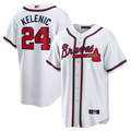 A.Braves #24 Jarred Kelenic Player White Home Replica product image 1