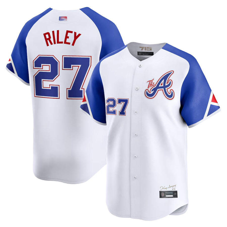 A.Braves #27 Austin Riley Player City Connect Limited White product image 1