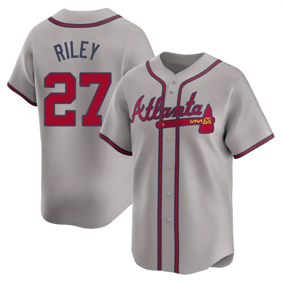 A.Braves #27 Austin Riley Player Gray Limited Home Game product image 1