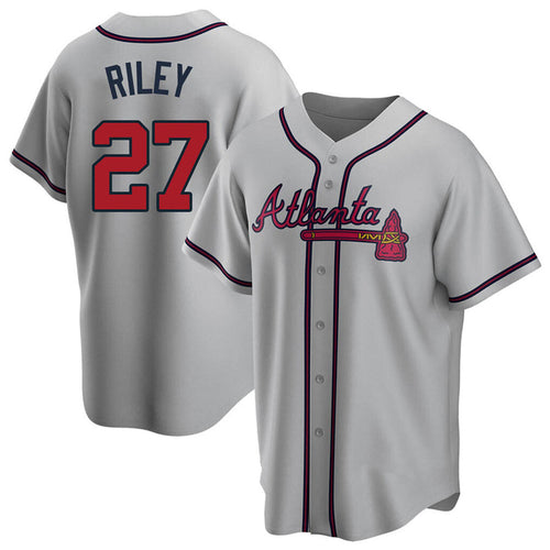 A.Braves #27 Austin Riley Player Gray Replica Game Baseball product image 1