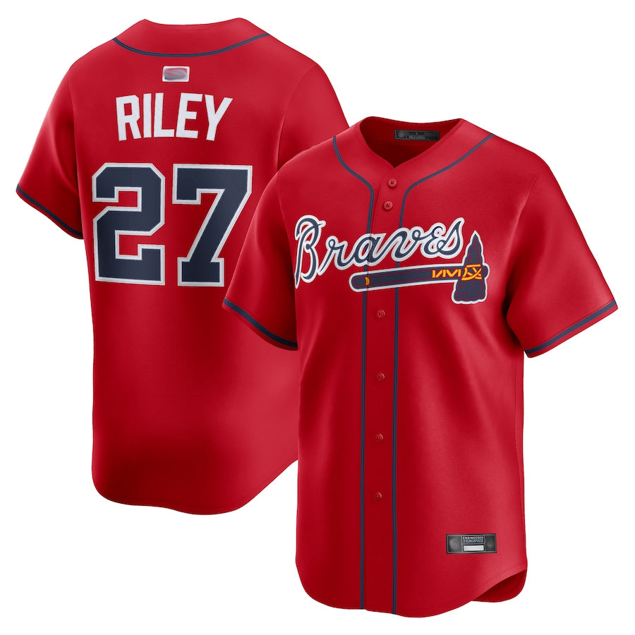A.Braves #27 Austin Riley Player Red Limited Home Game product image 1
