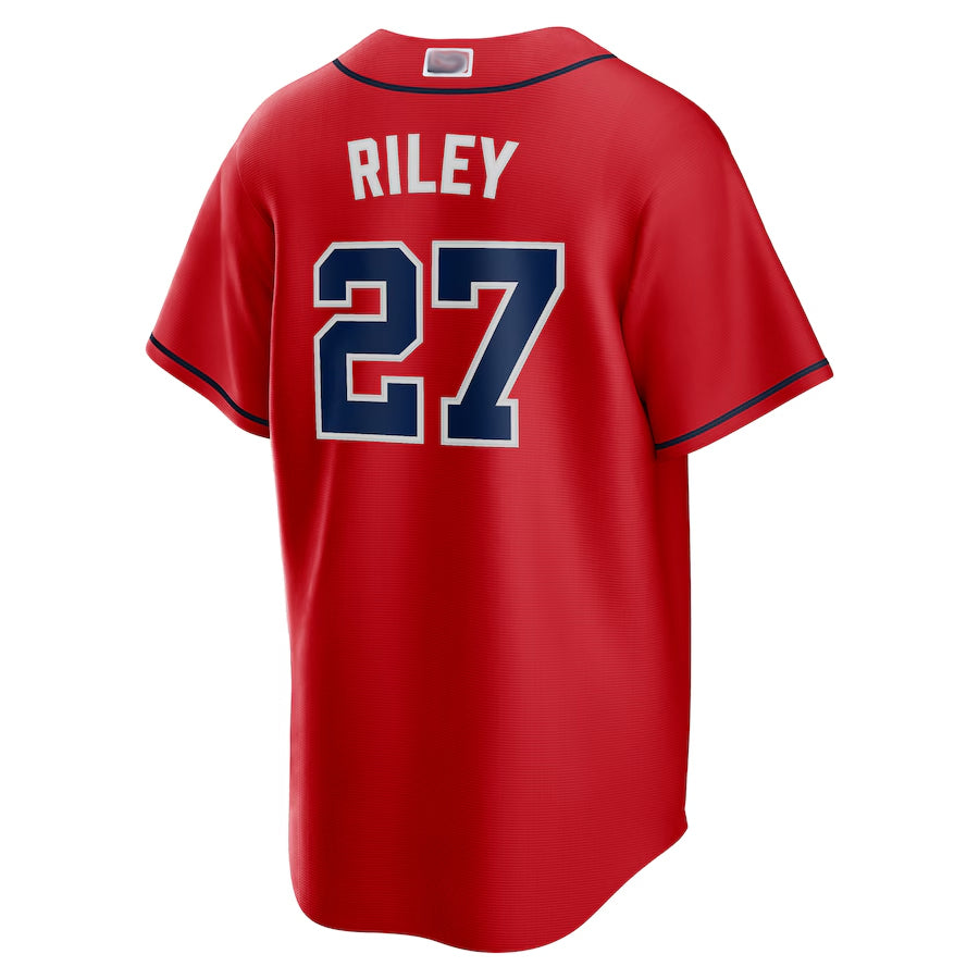 A.Braves #27 Austin Riley Player Red Replica Game Baseball product image 1