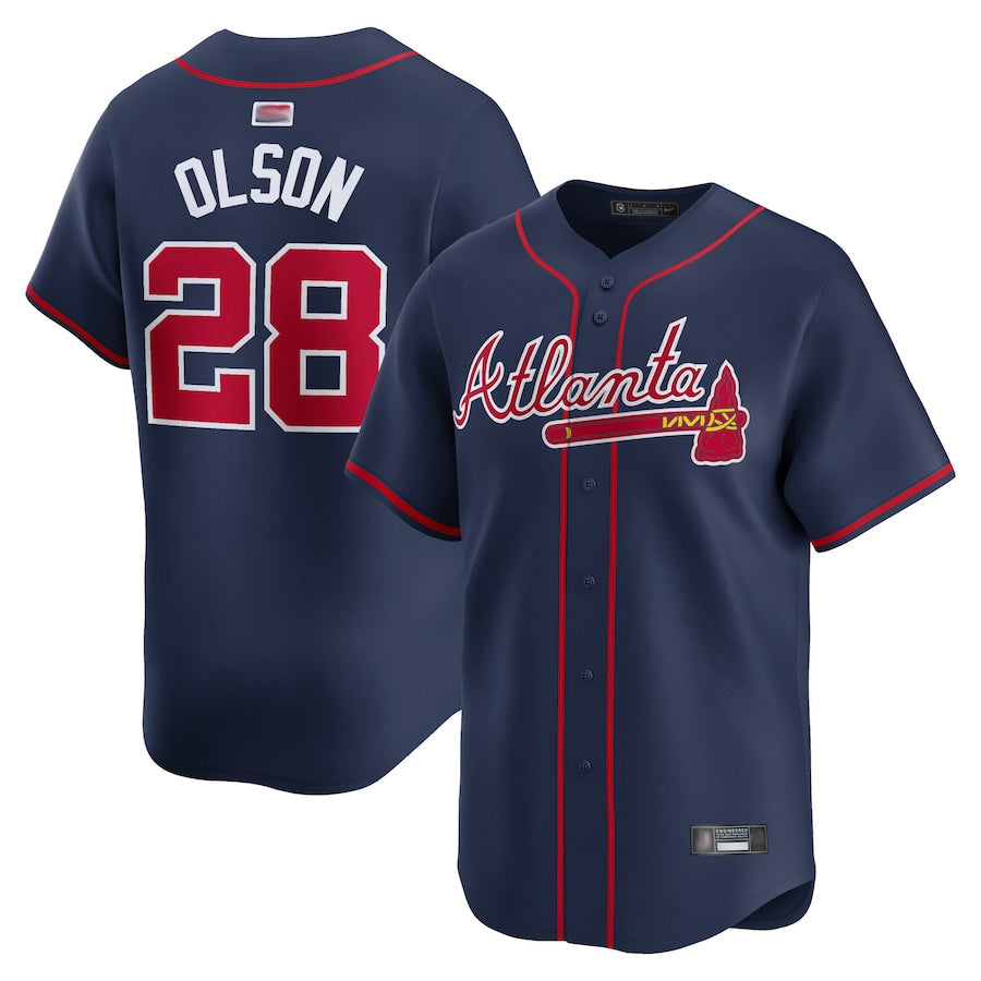 A.Braves #28 Matt Olson Player Navy Limited Home Game product image 1