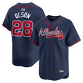 A.Braves #28 Matt Olson Player Navy Limited Home Game product image 1